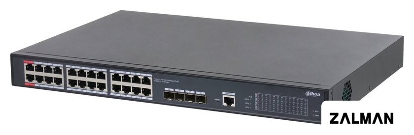 Управляемый коммутатор уровня 2+ Dahua DH-S5428-24GT4XF-360