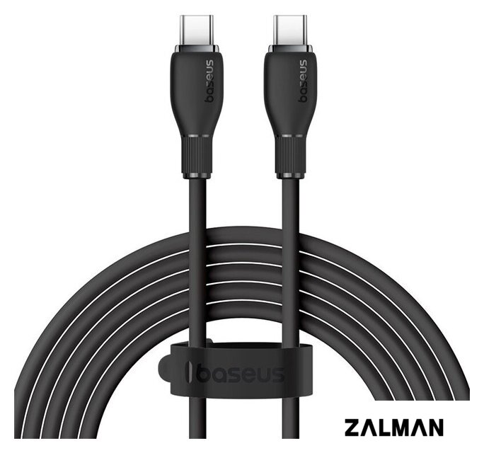 Кабель Baseus Pudding Series Fast Charging Cable 100W USB Type-C - USB Type-C (2 м, черный)