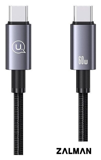 Кабель Usams US-SJ678 USB Type-C - USB Type-C (0.25 м, черный)