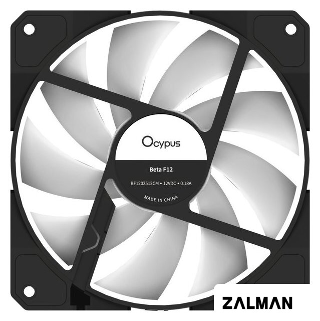 Вентилятор для корпуса Ocypus Beta F12 BK ARGB Reverse Blade Beta-F12-BK1AM01X-GL