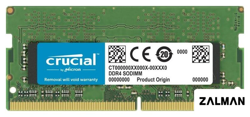 Оперативная память Crucial 32GB DDR4 SODIMM PC4-25600 CT32G4SFD832A