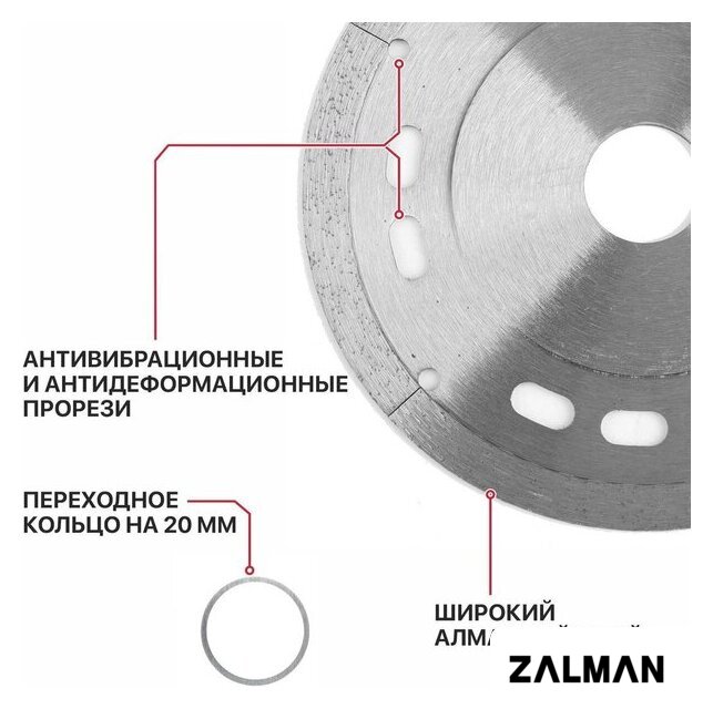 Отрезной диск алмазный  P.I.T. ACTW11-0125B