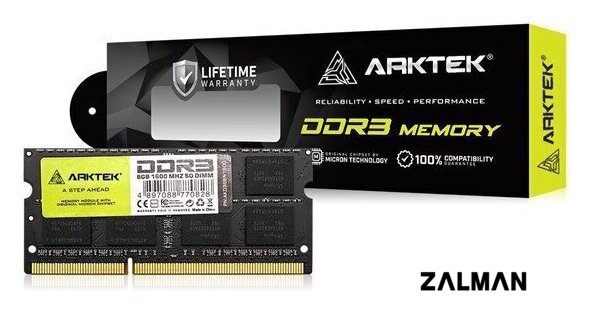 Оперативная память Arktek 8ГБ DDR3 SODIMM 1600 МГц AKD3S8N1600