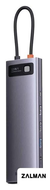 Док-станция Baseus Metal Gleam Series 12-in-1 Multifunctional Type-C Hub Docking Station WKWG020213