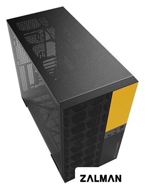 Корпус Geometric Future Model 5 Vent (черный/желтый)