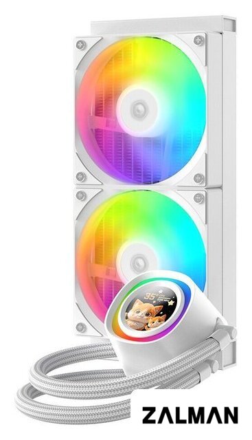 Система жидкостного охлаждения для процессора ID-Cooling FX240 LCD White