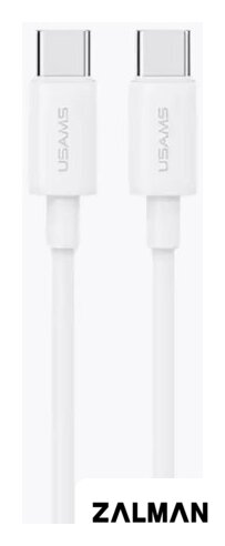 Кабель Usams US-SJ711 USB Type-C - USB Type-C (1 м, белый)