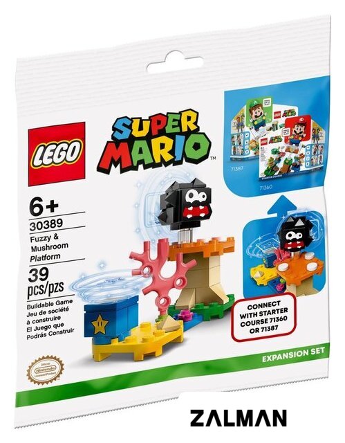 Конструктор LEGO Super Mario 30389 Лохматик и гриб-платформа