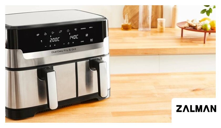Аэрогриль (аэрофритюрница) Tefal Dual Easy Fry & Grill EY905D10
