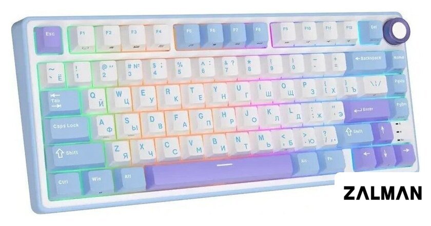 Клавиатура Royal Kludge R75 RGB Taro Milk (RK Silver)