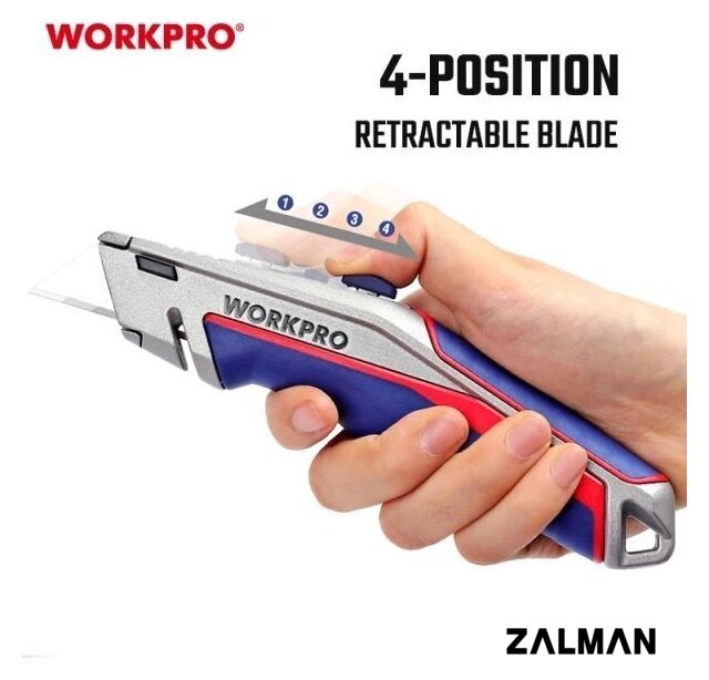Нож строительный Workpro WP213014