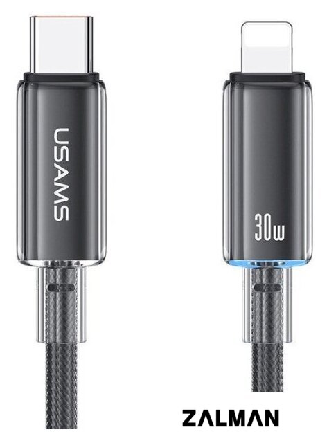 Кабель Usams US-SJ659 USB Type-С - Lightning (1.2 м, черный)