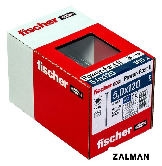 Шуруп Fischer FPF II CTP 670368 (100 шт)