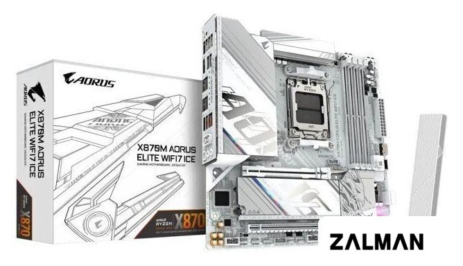Материнская плата Gigabyte X870M Aorus Elite WiFi7 Ice