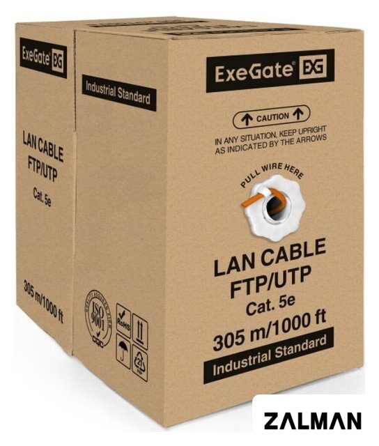 Кабель ExeGate UTP4-C5e-CU-S24-IN-LSZH-OR-305 UTP