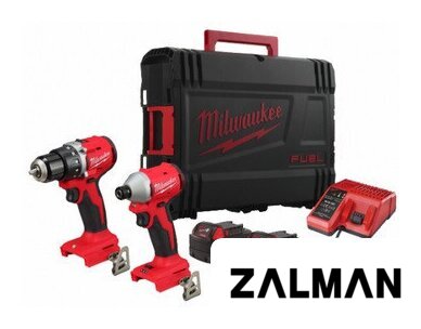 Наборы электроинструментов Milwaukee M18 BLCPP2B-402C 4933492836 (шуруповерт, винтоверт, 2 АКБ, кейс)