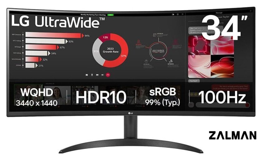 Монитор LG UltraWide 34WR50QK-B