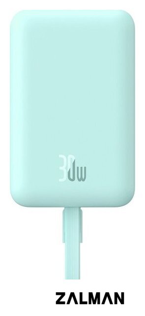 Внешний аккумулятор Baseus Magnetic Fast Charge Power Bank Type-C Edition 30W 10000mAh (мятный)