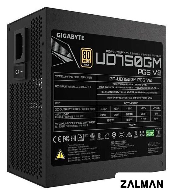 Блок питания Gigabyte UD750GM PG5 V2