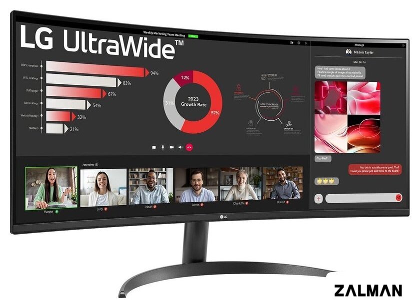 Монитор LG UltraWide 34WR50QK-B