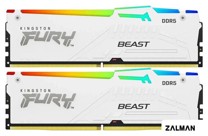 Оперативная память Kingston FURY Beast RGB 2x32ГБ DDR5 5200 МГц KF552C40BWAK2-64