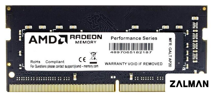 Оперативная память AMD Radeon 16GB DDR4 SODIMM PC4-25600 R9416G3206S2S-U