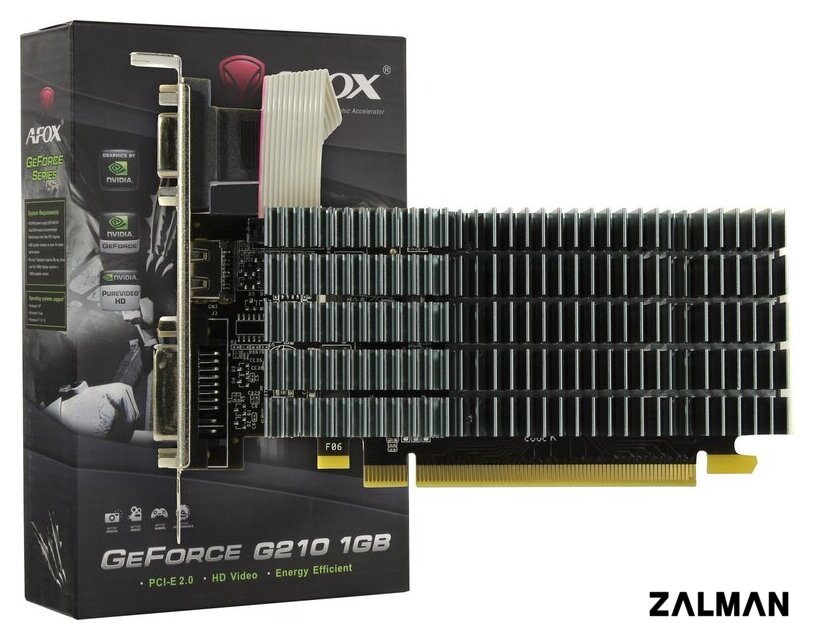 Видеокарта AFOX GeForce GT 210 1GB DDR2 AF210-1024D2LG2