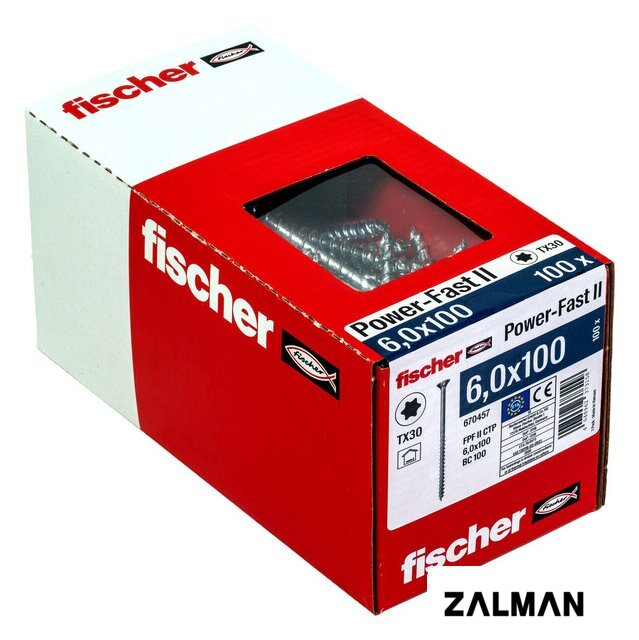 Шуруп Fischer FPF II CTP 670457 (100 шт)