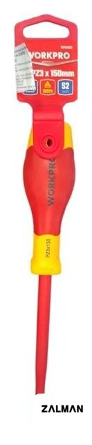 Отвертка Workpro VDE PZ3x150мм WP341022