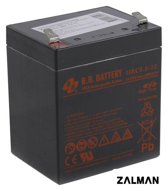 Аккумулятор для ИБП B.B. Battery HRC5.5-12 (12В/5.5 А·ч)