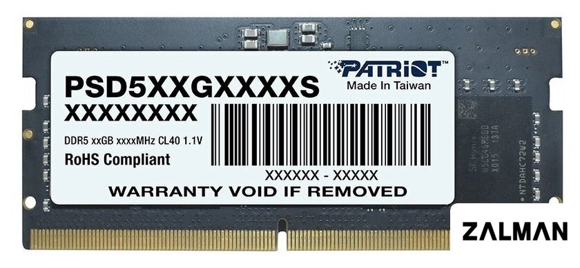Оперативная память Patriot Signature Line 32ГБ DDR5 SODIMM 5600 МГц PSD532G56002S