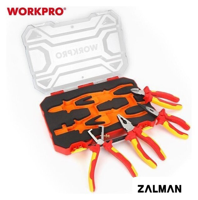 Набор пассатижей Workpro WP204703 (4 предмета)