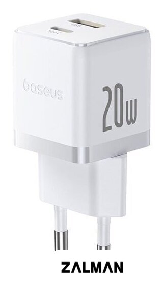 Сетевое зарядное Baseus Palm Fast Charger C+U 20W EU P10111608213-00 (белый)