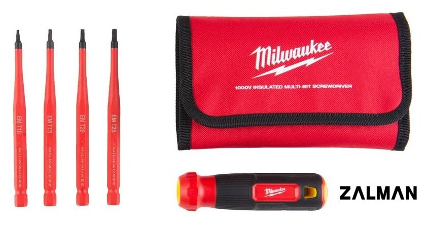Набор отвертка с битами Milwaukee 4932493658 (5 предметов)