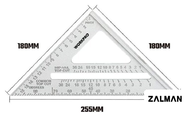 Угольник Workpro WP264011