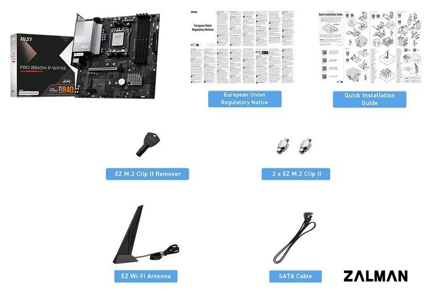Материнская плата MSI Pro B840M-P WiFi6E