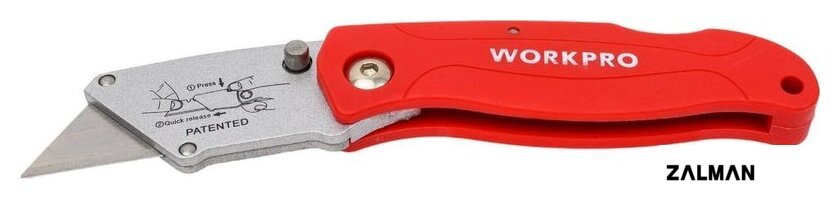 Нож строительный Workpro WP211002