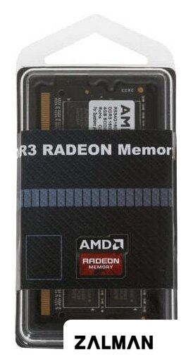Оперативная память AMD Radeon R5 Entertainment Series 4ГБ DDR3 1600 МГц R534G1601S1S-U