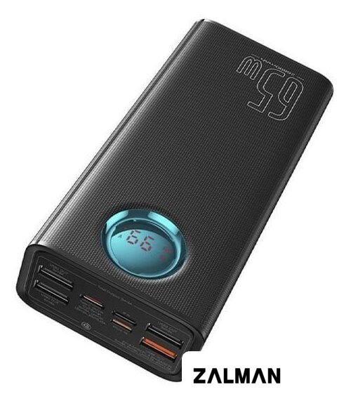 Внешний аккумулятор Baseus Amblight Digital Display Fast Charge Power Bank 65W 26800mAh (черный)