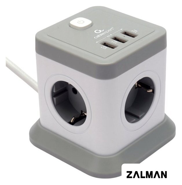 Сетевой фильтр Cablexpert TWR-4-U3-W-2
