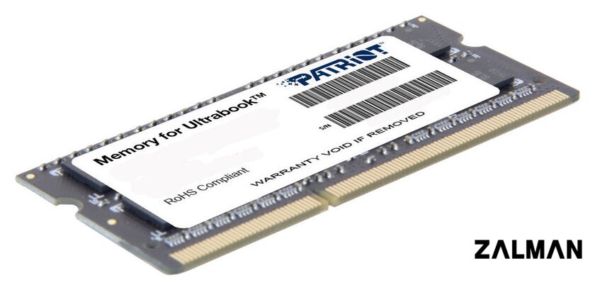 Оперативная память Patriot Memory for Ultrabook 4GB DDR3 SO-DIMM PC3-12800 (PSD34G1600L2S)