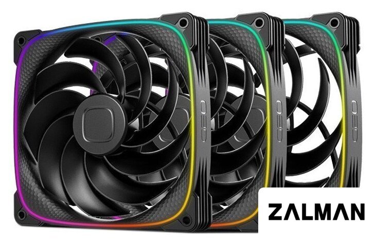 Комплект вентиляторов для корпуса Geometric Future Squama 2503R-14 Triple Pack (черный)