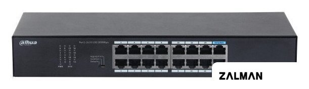 Неуправляемый коммутатор Dahua DH-S3016-16GT