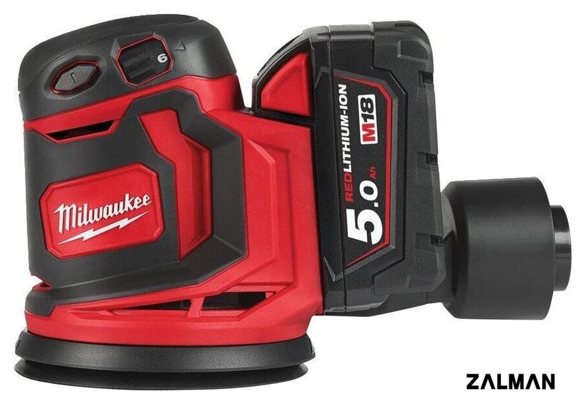 Эксцентриковая шлифмашина Milwaukee M18 BOS125-502B 4933464229 (с 2-мя АКБ, сумка)