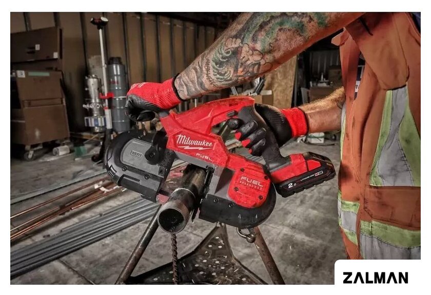 Ленточная пила Milwaukee Fuel M18 FBS85-202C 4933471497 (с 2-мя АКБ, кейс)