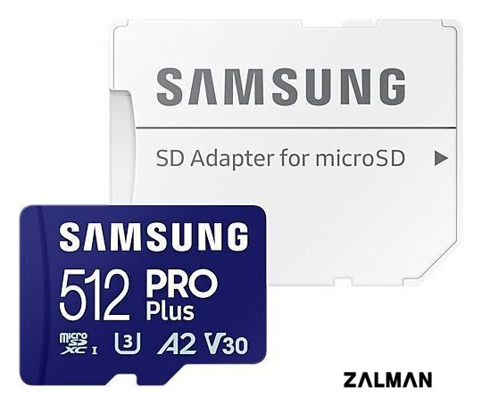Карта памяти Samsung PRO Plus microSDXC 512GB MB-MD512SA/EU (с адаптером)