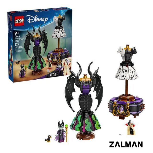 Конструктор LEGO Disney Princess Платья Малефисенты и Круэллы Де Виль 43262