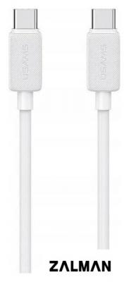 Кабель Usams US-SJ696 USB Type-C - USB Type-C (2 м, белый)