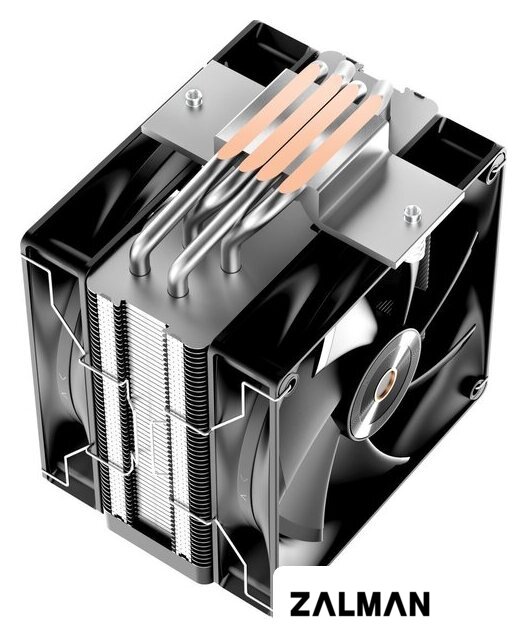 Кулер для процессора Ocypus Delta A40 Elite BK Dual FAN Delta-A40-BK2NNWN00X-GL