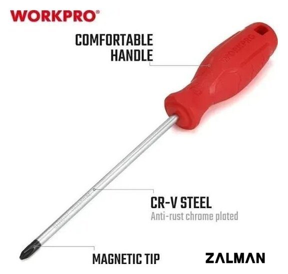 Отвертка Workpro WP221077